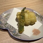 郷土料理 銀天ゆずや - ハモと季節野菜の天婦羅