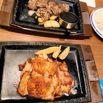 Steak Gusto Tenpaku Horocho Ten - やわらかカットステーキ／チキンステーキ