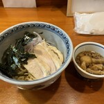 Torien - 大山どりつけそば 醤油¥1,100＋もみ海苔 ¥100