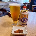 歩人 - ビール おつまみ付き 450円