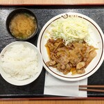 Kusatsu Parking Area (Kudari Sen) Food Court - 豚バラ焼き定食 780円