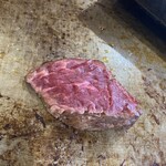 Mega Indians Steak House Ryokuhakudo Ten - ハラミステーキ　中の焼き加減はお好みで