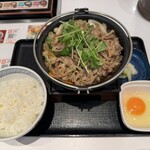 吉野家 - 牛すき鍋膳　肉2倍盛