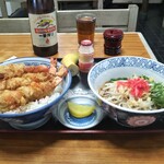 Soba Dokoro Kiyoukin - 天丼セット（￥800）