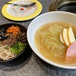 Niku no Kappou Tamura Hon Ten - 冷麺と小ビビンバセット1,100円