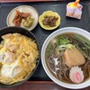 Ajidokoro Nanma - ミニ親子丼セット（ミニゆばそば）　1,130円