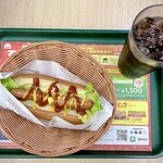 モスバーガー - モーニングドッグとアイスコーヒー