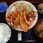 Mendoriya - 三色チキンカツ定食