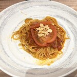 Quattro Napoli Ionmoruokayamaten - トマトとにんにくのスパゲティ