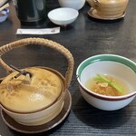 Amimoto - 松茸土瓶蒸しと蓮根饅頭