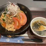 鶏龍軒 - 冷し担々麵　1,000円（辛さ増し）