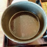 Musou An - 蕎麦を食べ終えて残った鴨汁