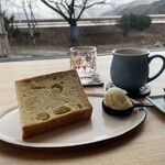 kohaku coffee - コーヒーと林檎のシフォンケーキ