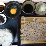 四季蕎麦 - 卵かけご飯セット③