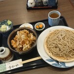 そば処 なかや - かき揚げランチ 1100円