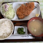 食堂大和 - ロースカツ定食　970円