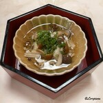 Ishidoriya Kaishoku Shinkameya - 胡麻豆富の揚げだしに茸の銀餡がけ