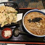 Kogin Tei Higashi Baipasu Ten - かき揚げ蕎麦　1400円