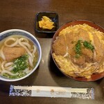 まねき - 料理写真:カツ丼ミニうどんセット