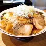 Menya Zero Base Showa Cho Ten - ラーメン(ニンニクマシ+白ネギ)