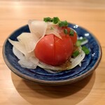 酒つまみ チカリオ - チカリオセットのガリトマト(単品300円)