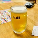 Minato Yama Onsen - 生ビールはアサヒ生ビール