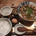 Sen no Rikyu - 牛南蛮うどんと卵かけご飯