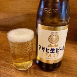 Izakaya Nanchan Funabashi Hon Ten - 「瓶ビール」アサヒマルエフ中瓶。550円也。