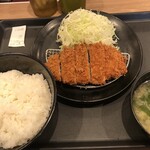 Matsunoya Hibarigaoka Ten - ロースかつ定食（590円）