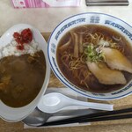 Daihachi Shokudo - 正油ラーメン700円＋ミニカレー300円