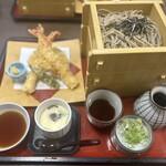 サガミ - 年越し 天ざるそば （追加ざるそば＋1段）　茶碗蒸し