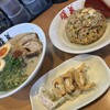 暖暮 - 料理写真:半熟煮玉子ラーメン 半チャーハンセット