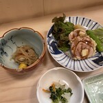 Yamagata Regional cuisine Obako - 鳥とチーズの天ぷら、切り干し大根