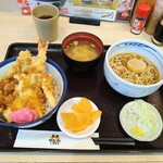 Ten-don Tenya Perie Nishi Funabashi Ten - 新春めで鯛天丼　小そばセット