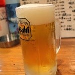 とん豚びょうし  - 生ビール550円ASAHI