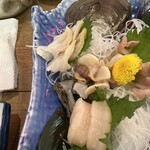 磯丸水産 - 貝刺し3点盛り1539円