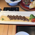 Shabu Shabu Japanese cuisine Kisoji Chofu Ten - 牛ステーキ　木曽路でステーキ初食　美味い