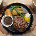 Tateshina Gyuu Hamburger steak Ittou Sakuhei Ten - ハンバーグ　180g ライス、スープ、サラダつき2000円