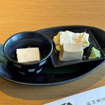 京豆冨不二乃 - 湯葉のお刺身　胡麻豆腐