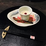 日本料理 馳惣 - 和風ポタージュのような味わい　　　　　　　　　　　　下に入ってた百合根がほくほくで美味しい