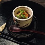 日本料理 馳惣 - この中に白子が入ってます