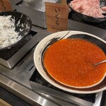 ヴィラフォンテーヌ グランド - 朝ごはんの海鮮丼が作れるコーナー。イクラ丼が作れます^ - ^