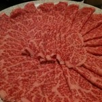 Kanayama Yakiniku Ten Soja Ten - 千屋牛しゃぶしゃぶの霜降り肉！！