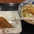 丸亀製麺 - 料理写真:かけうどん、磯辺天、いなり　620円