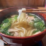 手打うどん・そば・丼 ふくや - 鳥なんばの麺