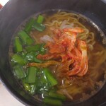 Korean Tei - 韓国セット950円のミニキムチラーメン(2023.12.29)