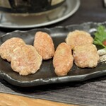 Shichirin Yakitori Ichicho Juso Ten - つくね三種盛り