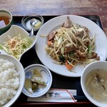 Chinese Kankarin Ishikari Ten - レバニラ炒めランチ、ご飯中も丼がデカい！