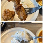 Rojiura Curry SAMURAI. Tachikawa Ten - もも肉のザンギは、小さいものが2つ。
                      外はカリッと、中はジューシーで美味♪(ˆωˆ  )
                      
                      スープカレーに合うよう少しだけ硬めに炊かれたライスは、わずかに玄米も混ざっていてプチッと美味しいですね♪