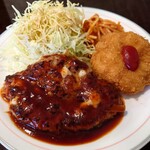 Hamburger Steak no Mise Bea - ハンバーグ＋カニクリームコロッケ